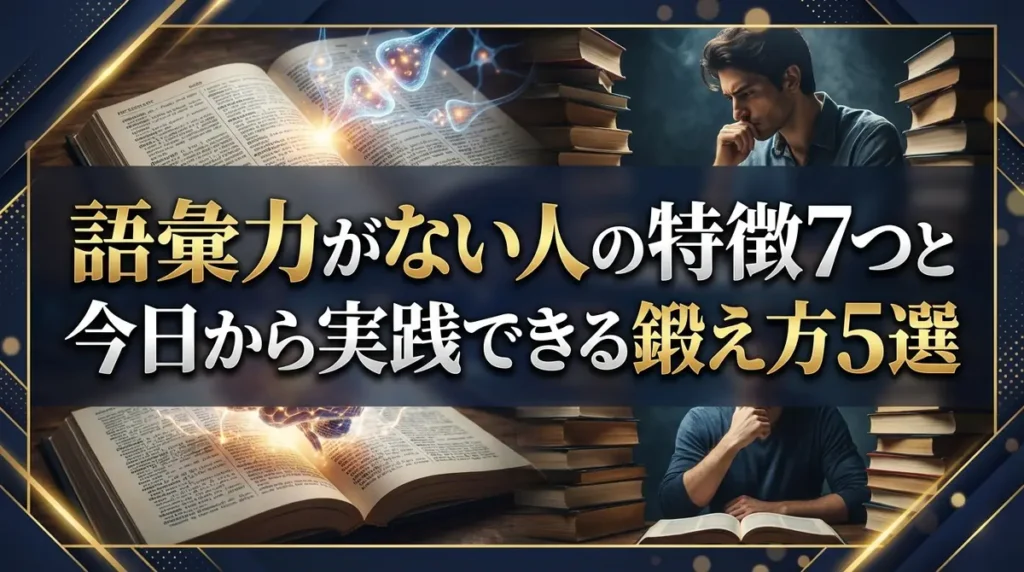 語彙力がない人の特徴7つと今日から実践できる鍛え方5選