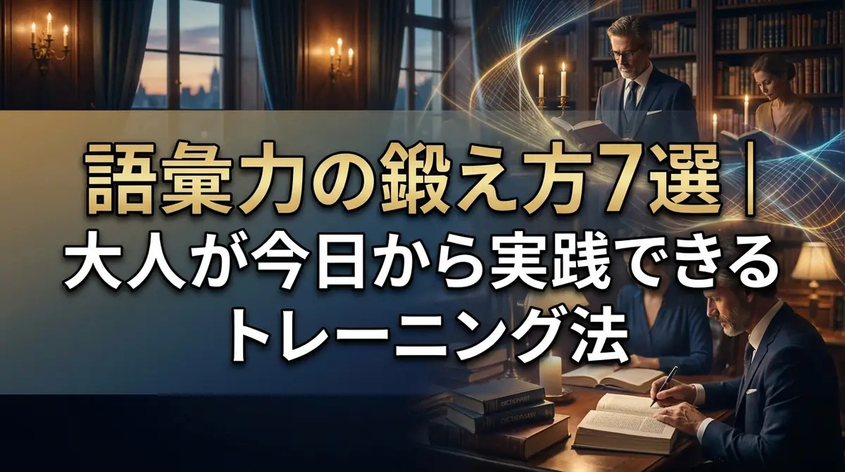語彙力の鍛え方7選｜大人が今日から実践できるトレーニング法