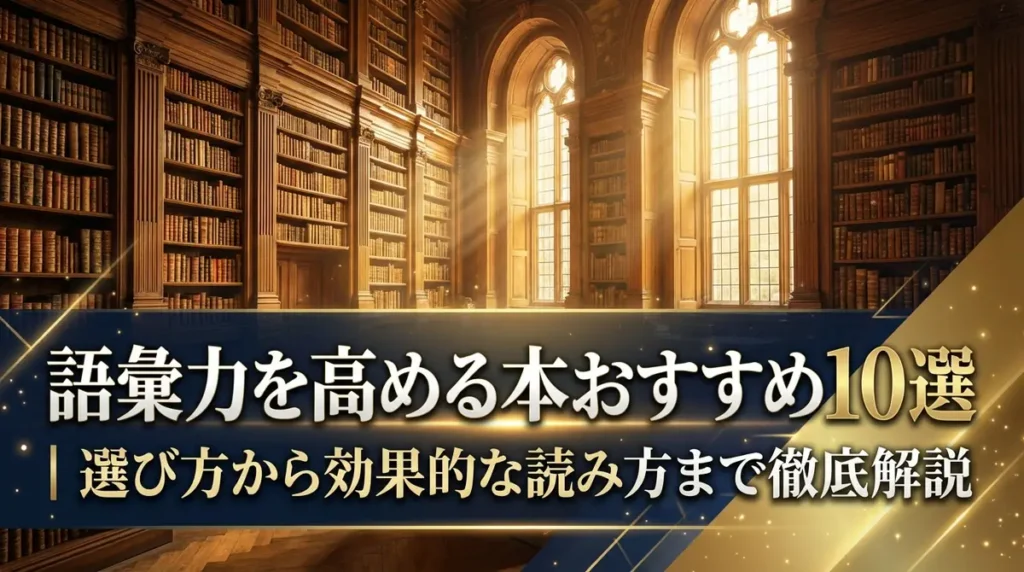 語彙力を高める本おすすめ10選｜選び方から効果的な読み方まで徹底解説