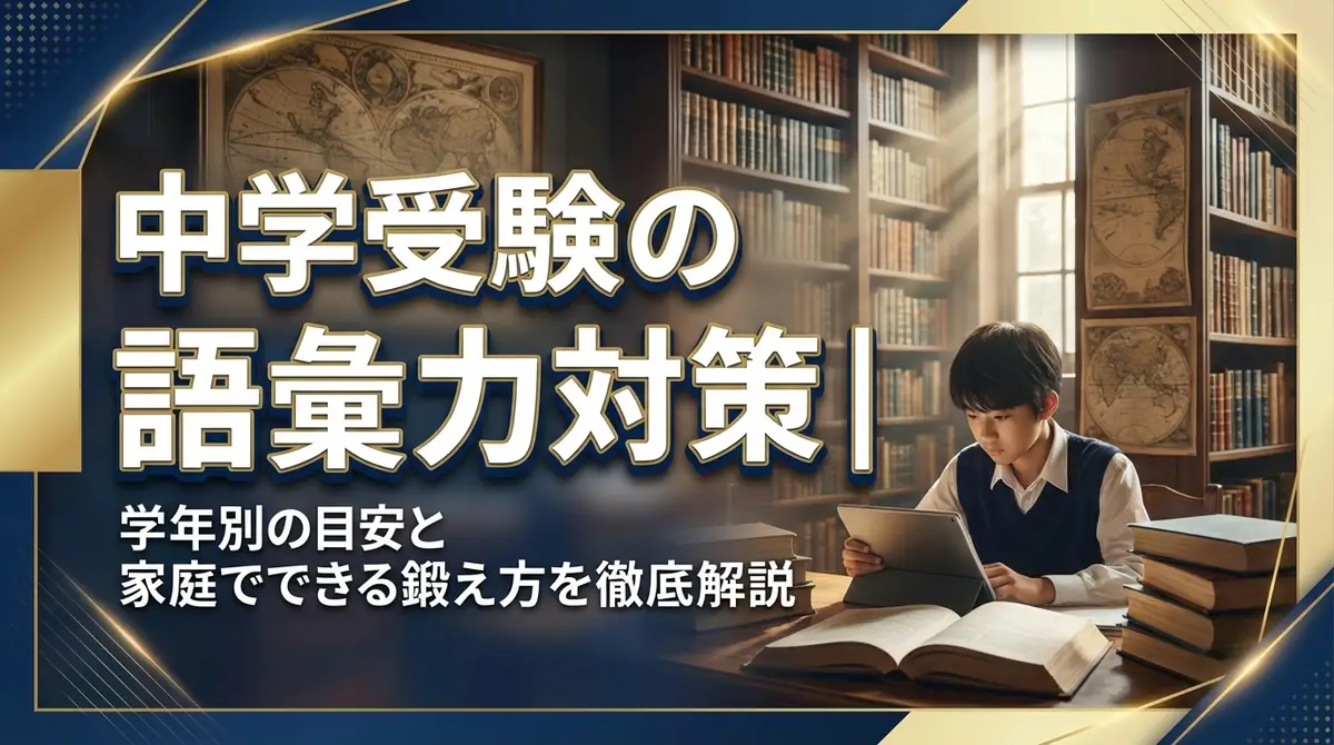 中学受験の語彙力対策｜学年別の目安と家庭でできる鍛え方を徹底解説
