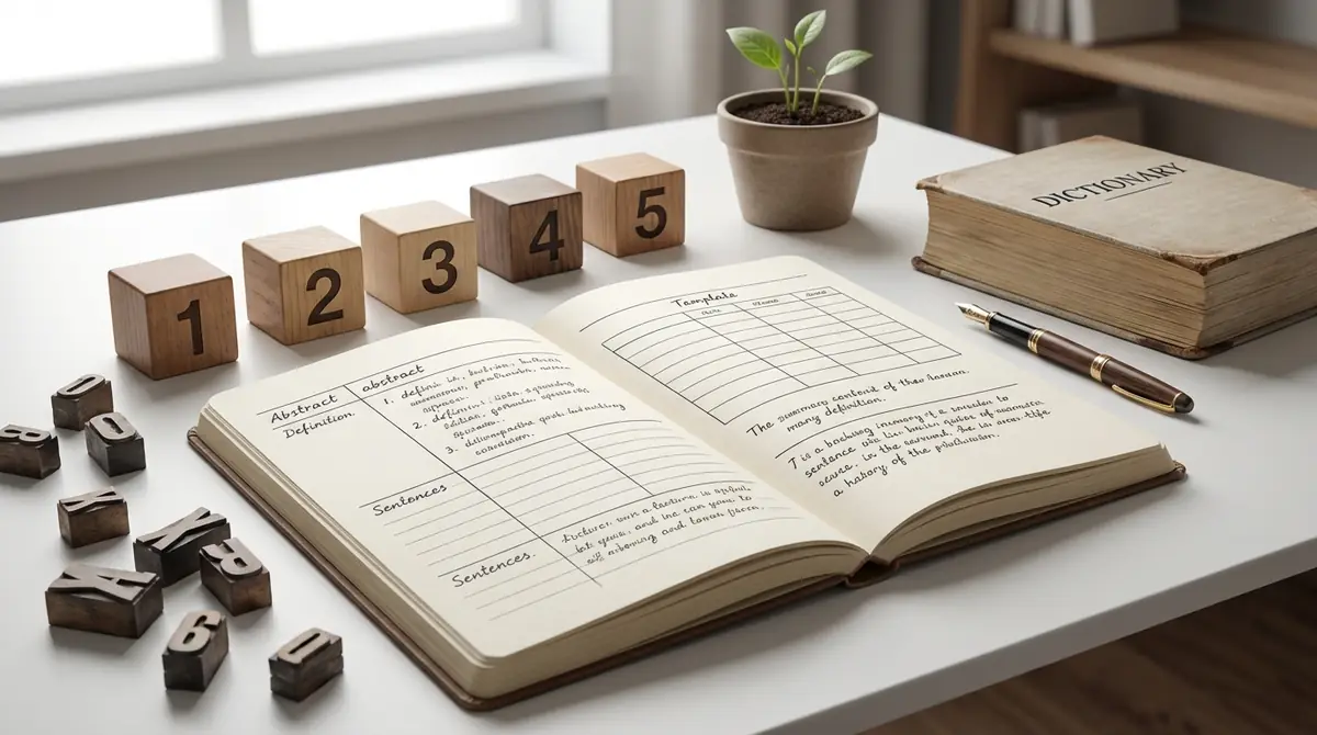 語彙力ノートの作り方5ステップ【テンプレート付き】