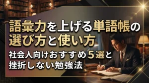 語彙力を上げる単語帳の選び方と使い方｜社会人向けおすすめ5選と挫折しない勉強法