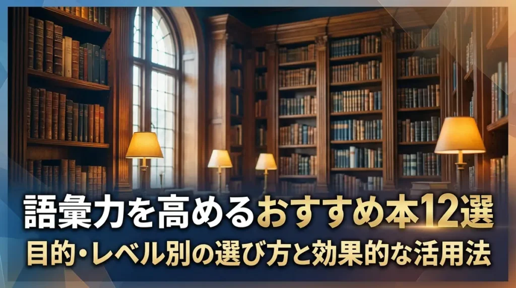 語彙力を高めるおすすめ本12選｜目的・レベル別の選び方と効果的な活用法