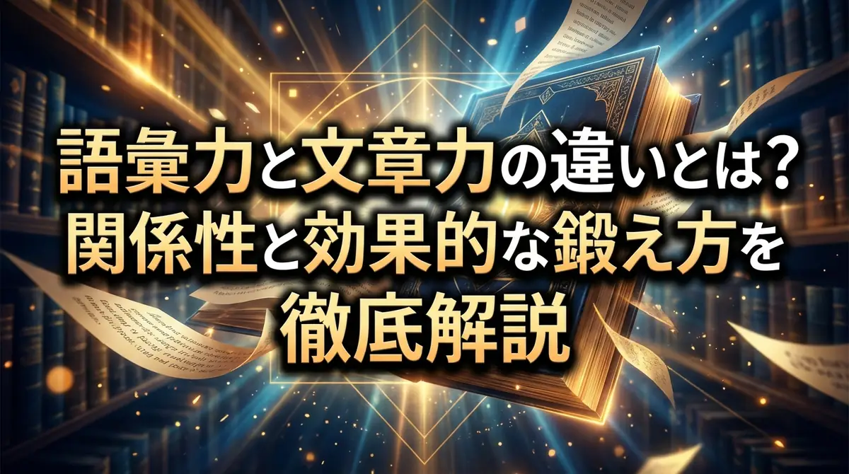 語彙力と文章力の違いとは?関係性と効果的な鍛え方を徹底解説